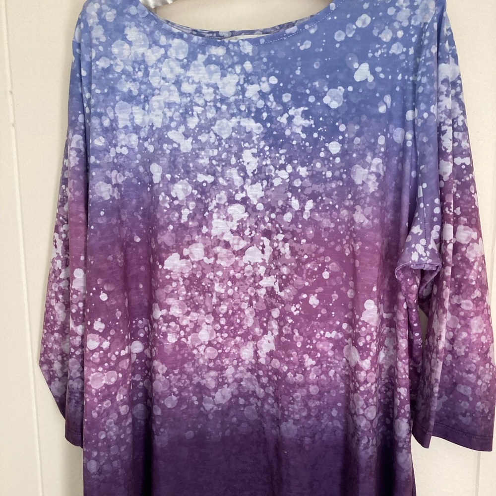 CJ Banks Ombré Purple Top